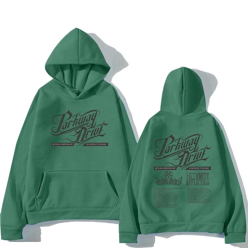 Parkway Drive 20-jähriges Jubiläum der Europa-Tour Hoodie Mode Herren Sweatshirt Unisex Übergroße Kleidung High Street Retro Pullover