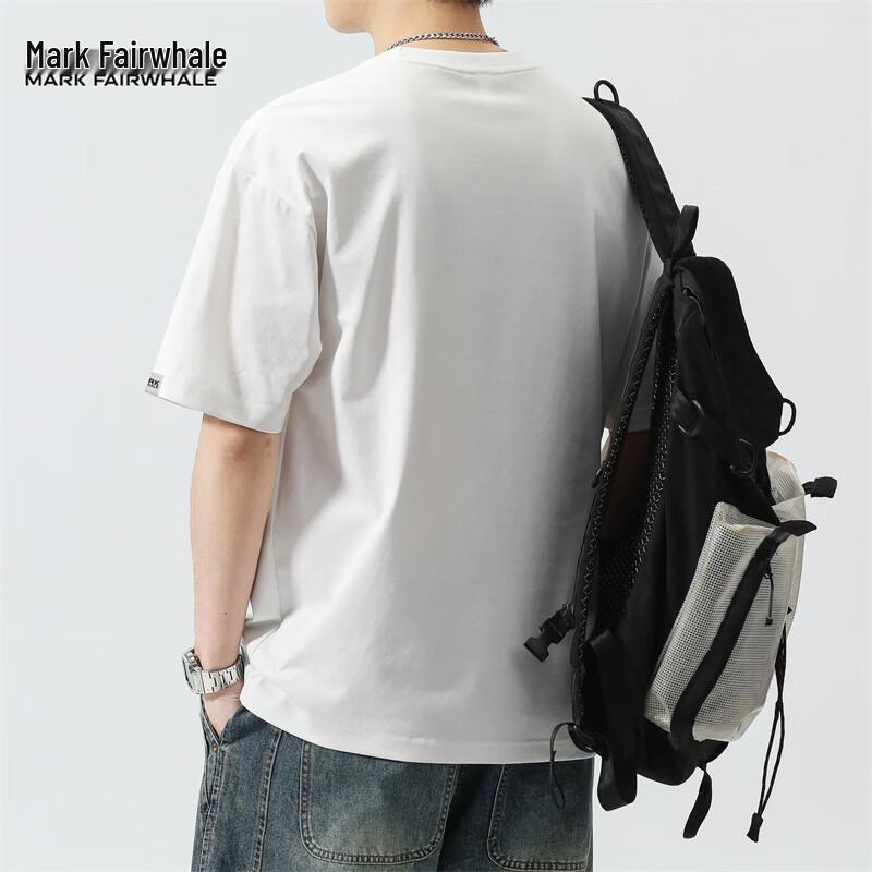 MARK FAIRWHALE Men's Casual Cotton Short Sleeve T-Shirt