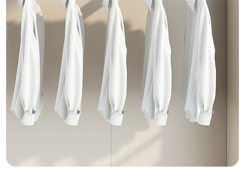 Wall-Mounted Folding Clothes Rack - Invisible, One-Piece Side-Hanging