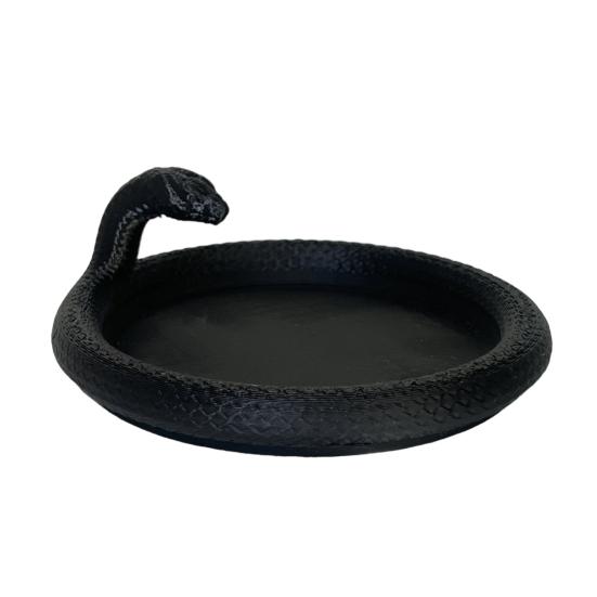 3D Printed Snake Tray Desktop Decorative Trinket Dish Multifunctional Jewelry Display Tray for Bracelet Earring Necklace