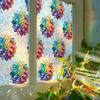 Creative Multicoloured Lotus Home Glass Door and Window Decorative Electrostatic Adhesive Laser-Cut Stickers
