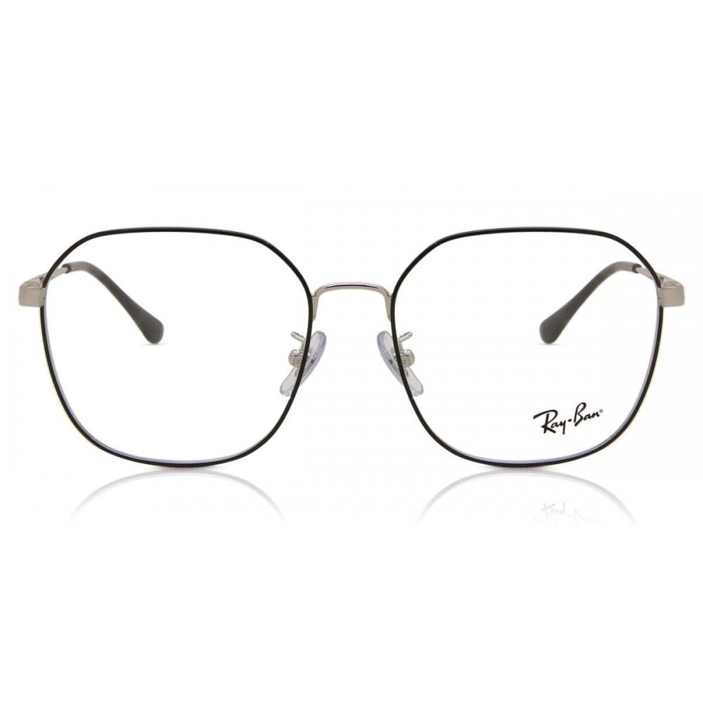 Очки Ray Ban Rx6490d Asian Fit 2983 Унисекс Black On Silver/56-17-145