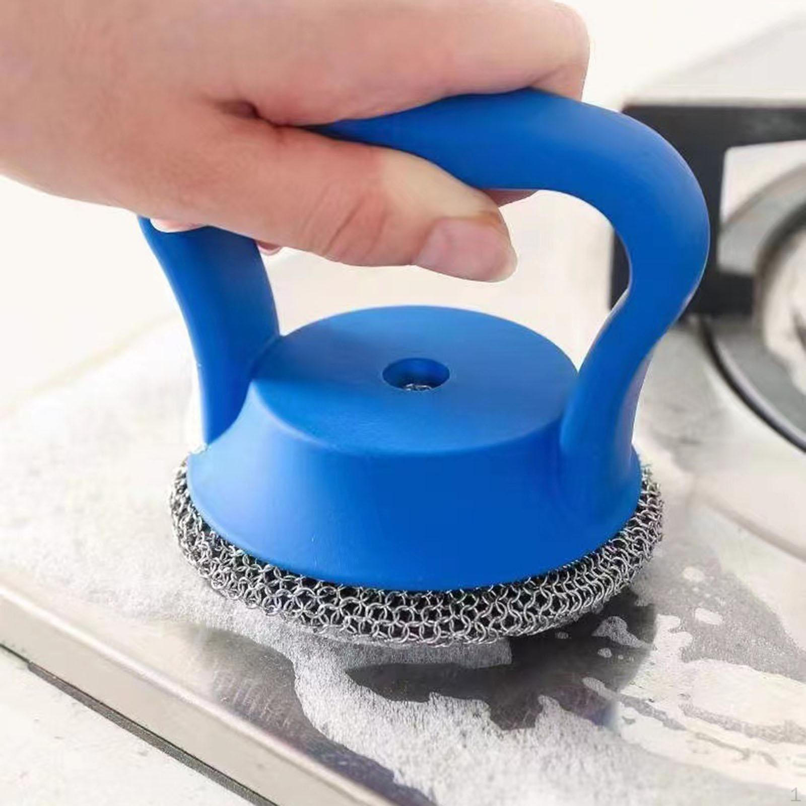 

Durable Stainless Steel Kitchen Scrubber for Cookware And Grills синій