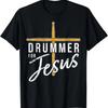 Drummer Voor Jezus Christelijke Kerk Muziek Religieuze Drummer T-Shirt