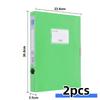 2pcs A4 Colorful File Boxes, Foldable Folder Organizers, Large Capacity for Financial Vouchers with Side Labels, Office Supplies