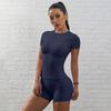 JYL Quick Dry Tight Yoga Top Tee Outdoor Running Shirt