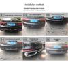 BMW 7 Series Rear Lip & Exhaust Decorative Strips for 730Li, 740Li, 750LI by Mansory