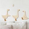 Decorazione Murale con Oca in Legno Stile Vintage Boho Arte Murale per Cameretta Bambini Poster Animale Divertente per Sala Giochi Sfondo Festa Baby Shower