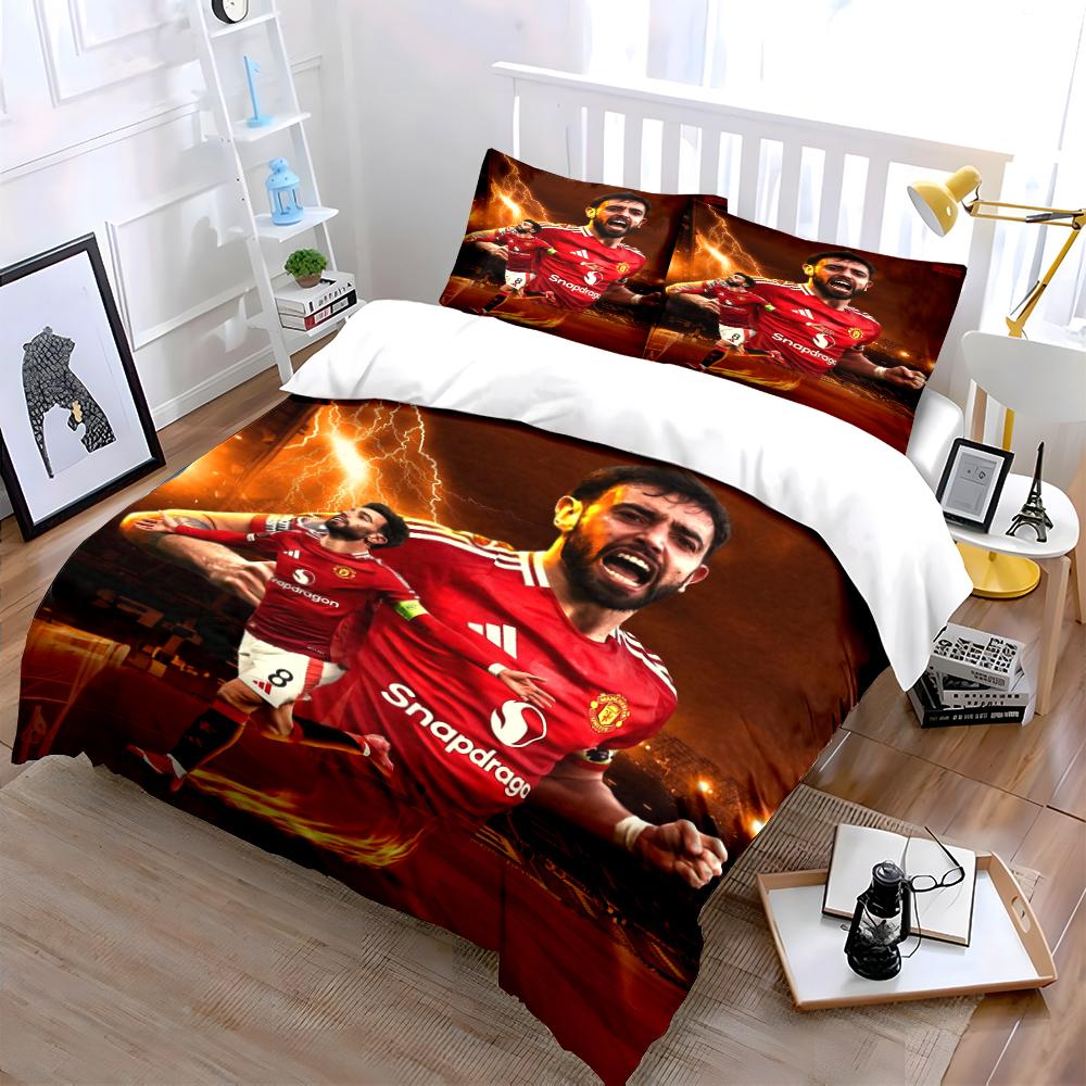 Soccer Star Design Bedding Set Bedding set (1 duvet cover, 2 pillowcases, duvet not included)
