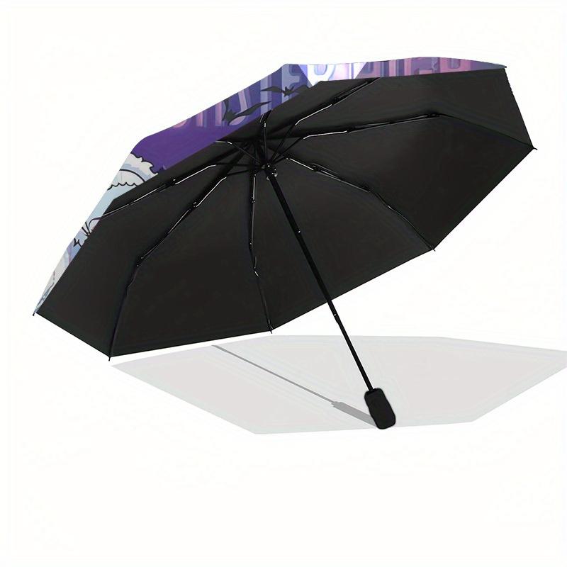 1pc Monster High, Halloween Themed High-quality Umbrella,Automatic Opening and Closing Umbrella,Multi-functional Umbrella G0811100