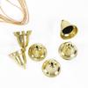 Golden Christmas Bell Ornament - 3CM Hanging Pendant for Tree Decoration