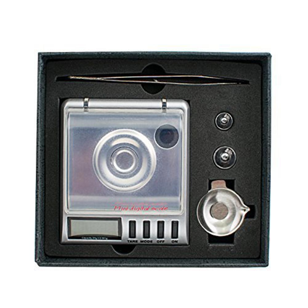 20 g x 0,001 grame, cântar digital de înaltă precizie pentru bijuterii în miligrame, reîncărcare, cântar pentru bijuterii și pietre prețioase, greutăți de calibrare și pensete(Opțiune 30g)