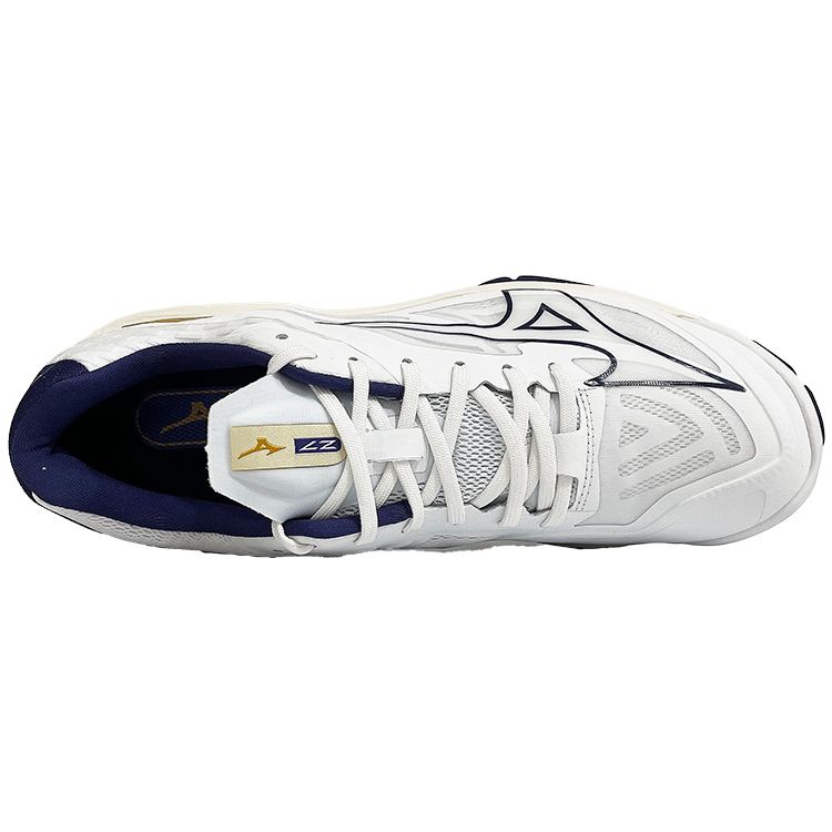 Mizuno Wave Lightning Z7 Białe Niebieska Wstążka Unisex Trampki Mp-Gold V1GA220043