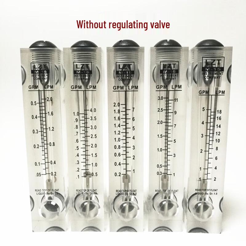 Koreichai LZT-M15 Transparent Plexiglass Liquid Flow Meter - 1 piece