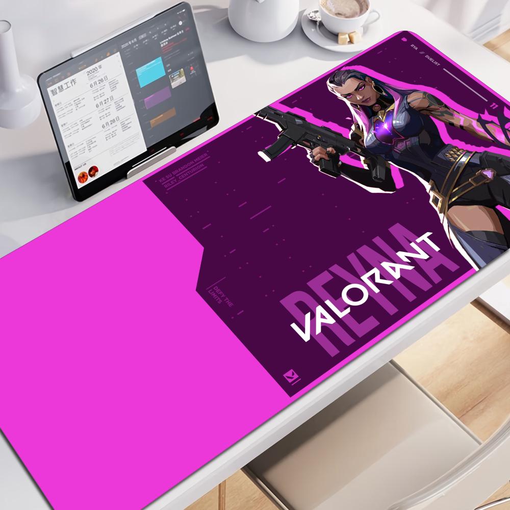 Reyna Valorant Mauspads Gaming XL Groß HD Neues Zuhause Mauspads XXL Tastaturauflage Weiches Natürliches Gummi Büroteppich Laptop Mauspads