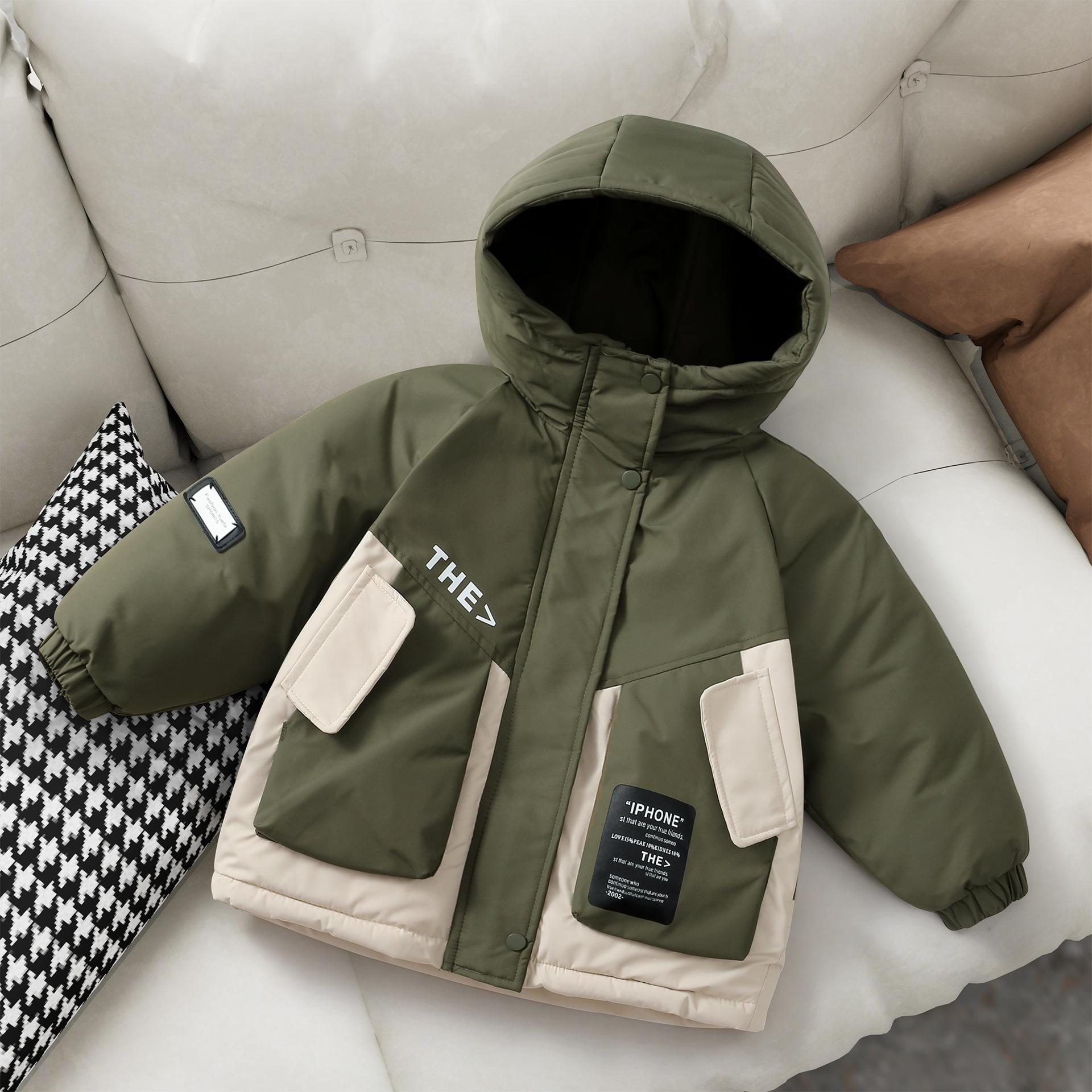 

Зимние пальто для девочек и мальчиков: Толстая, Теплая и Стильная Зимняя Верхняя Одежда 170cm зелёный