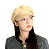 Autumn Winter Women's Octagonal Hat Korean Fashion Bailey Hat Button Duck Tongue Hats British Style Painter Hat