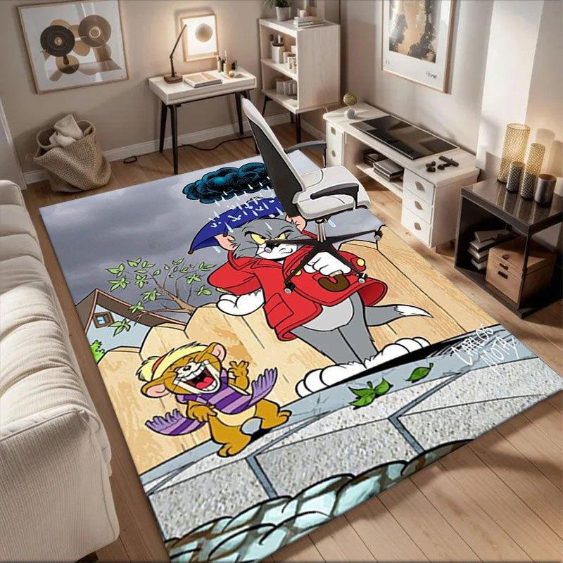 

Tom and Jerry Rainy Day Adventure Poster PrintOffice Mat Home Decor Gift For Halloween & Christmas LD78 60cm by 90cm