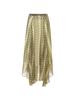 Sinseuden Paisley Asymmetrical Long Skirt