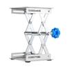 Stainless Steel Laboratory Lifting Platform Stand Scissor Rack 100*100*160mm (Black Handle)