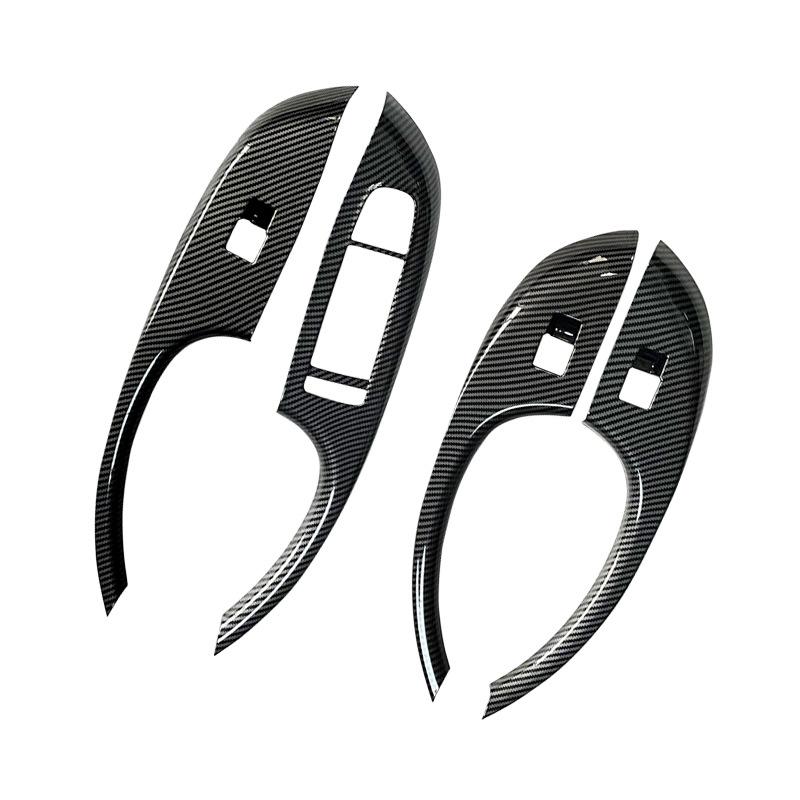 For BYD Dolphin Armrest Center Console Air Outlet Bright Strip Carbon Fiber Pattern Interior Protective Scratch Resistant Panel