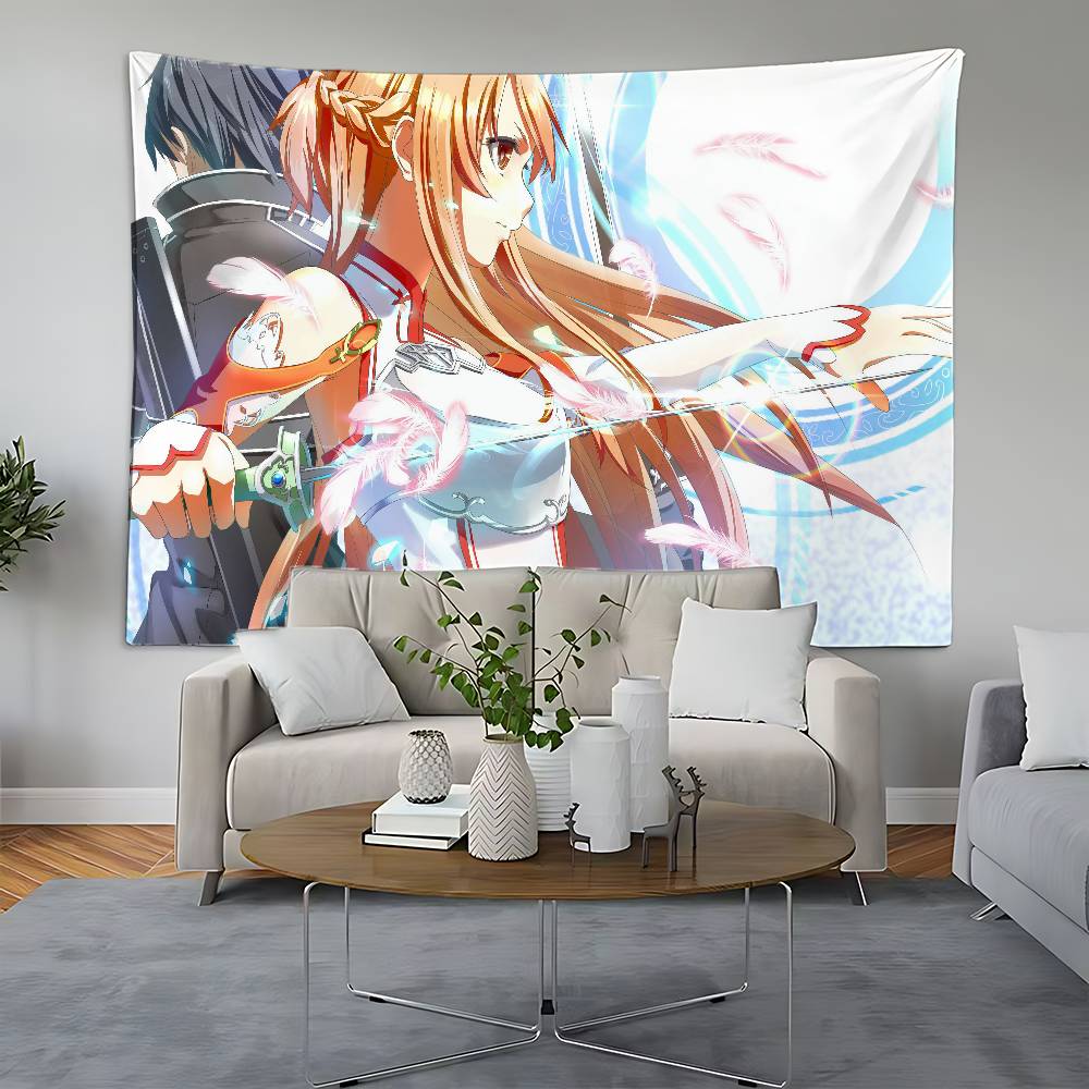 SSword Art Online Tapestry Customizable Tapestries Of Various Styleswall Hangings Celebrity Photo Printingwall Hangings