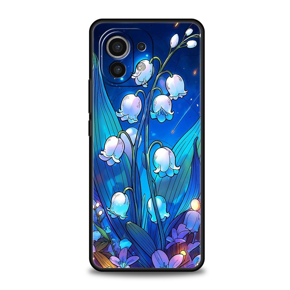 Lily Of The Valley Clear Floral Phone Case Cover for Xiaomi Mi 17 15 14 13 12 11 Ultra 15T 14T 13T 12T 11T Pro Lite 5G Soft TPU