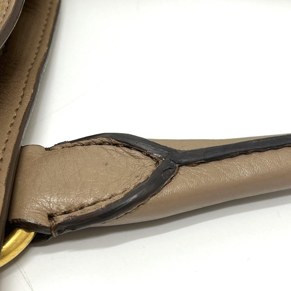 PRADA BN1713 logo Bags Hand Bag Tote Bag Nylon / Leather Beige/GoldHardware
