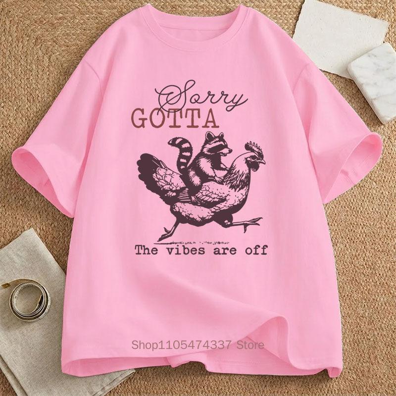 Funny Raccoon Chicken T Shirt For Unisex Unisex Summer Casual Fashion Loose Streetwear Tops Vintage Crew Neck Short Sleeve Tshirts