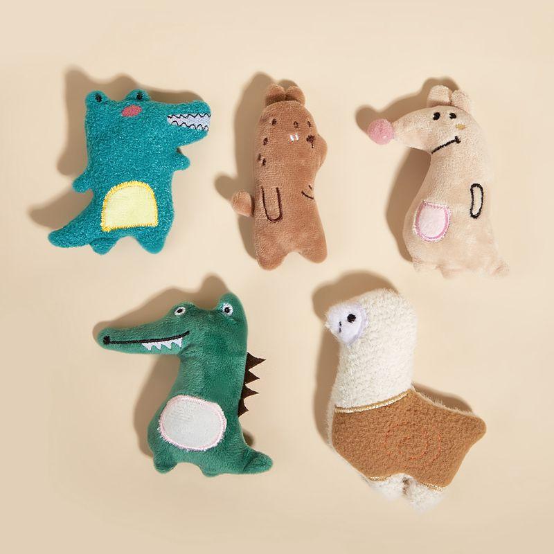 1PC Plush Cat Toy Catnip Cute Funny Chew Cat Playthings Cartoon Interactive Kitten Mini Teeth Grinding Thumb Pet Dog Chewing Toy