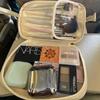 Double-Layer Cloud Makeup Bag for Women: Large-Capacity, Portable Travel PU Toiletry & Cosmetics Organizer