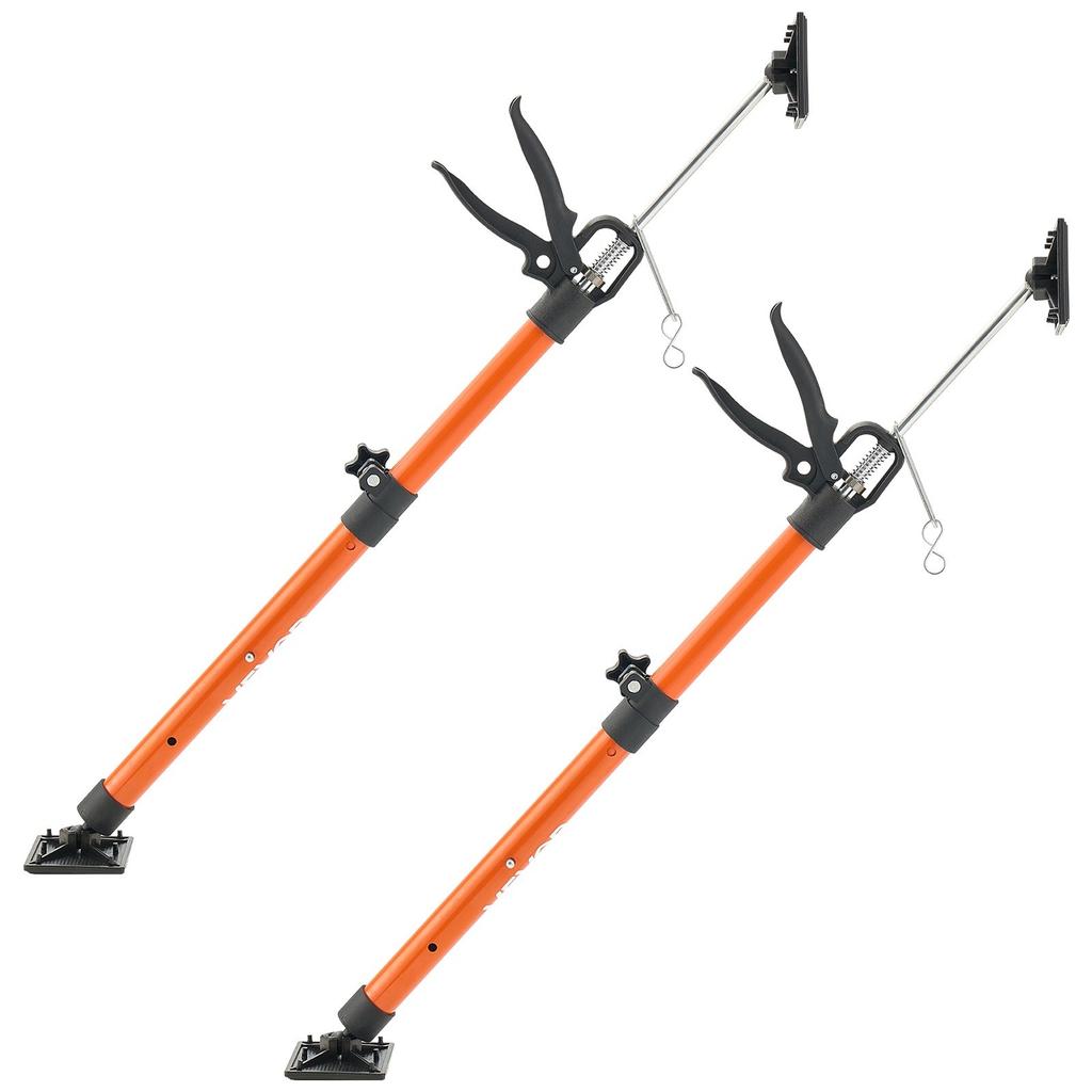 Cabinet Jack Support Pole, 2-Pack, 54-155 cm Steel Telescopic Quick Support Rod, Adjustable 3rd Hand System up to 70 kg Capacity for Installing