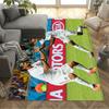Football Players Floor Mat Design for Outdoor Living Rooms Foyer Entryway Anti-slip Rug Decorate Offices Perfect Birthday/Christmas Gift Idea