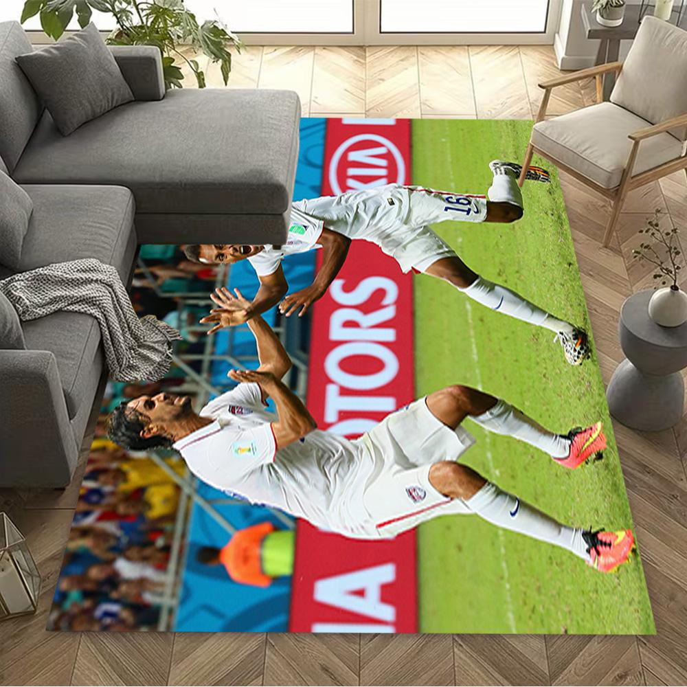 Football Players Floor Mat Design for Outdoor Living Rooms Foyer Entryway Anti-slip Rug Decorate Offices Perfect Birthday/Christmas Gift Idea
