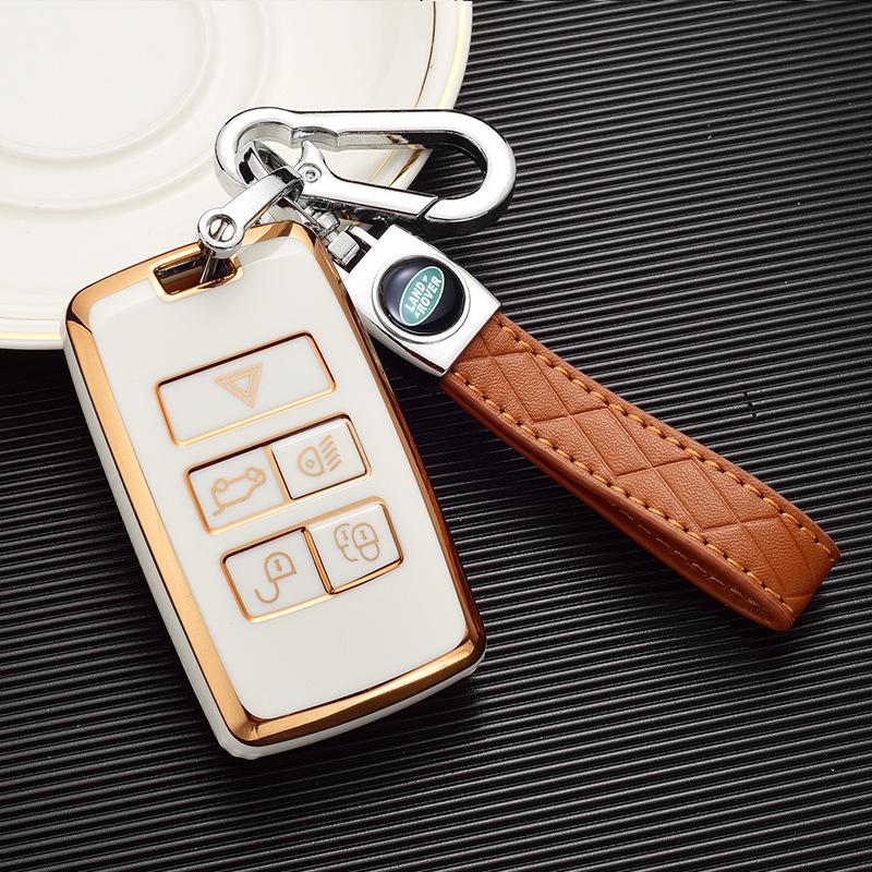 Land Rover Key Case: Compatible with Range Rover Evoque, Velar, Defender, Discovery Sport, Freelander - Unisex Car Shell Bag
