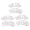 Just Married Banners Multi Purpose Simple Using Cute Design Complete Tools Wedding Decorations Banners for Parties