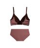 FATIARA Suave Ribbed Wireless Bralette & Panty Set - Romance Red