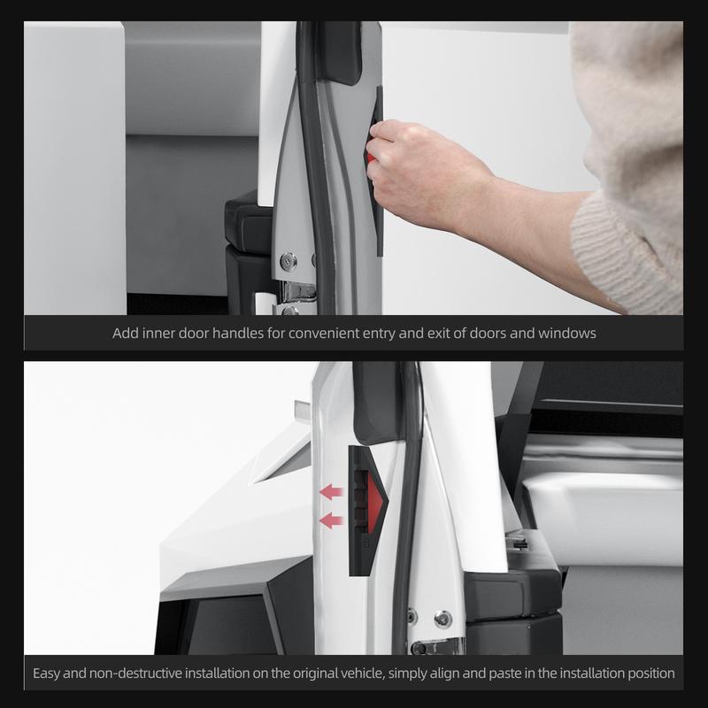 For Tesla Cybertruck 2024 2025 4Pcs Car Door Handles Anti Fingerprint Silicone Door Close Handle Protective Cover Accessories