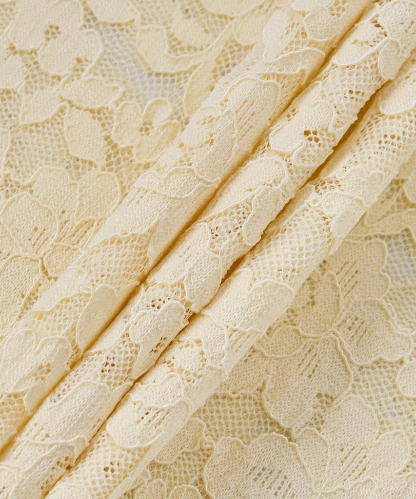 Mejongseupesyeol Side Gather Wrap Lace Skirt Pants - Yellow / 21261465809Yel
