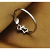 925 Sterling Silver Ring Pony Open Couple Women Little Finger Ring Jewelry Ornament Silver Ring Ring
