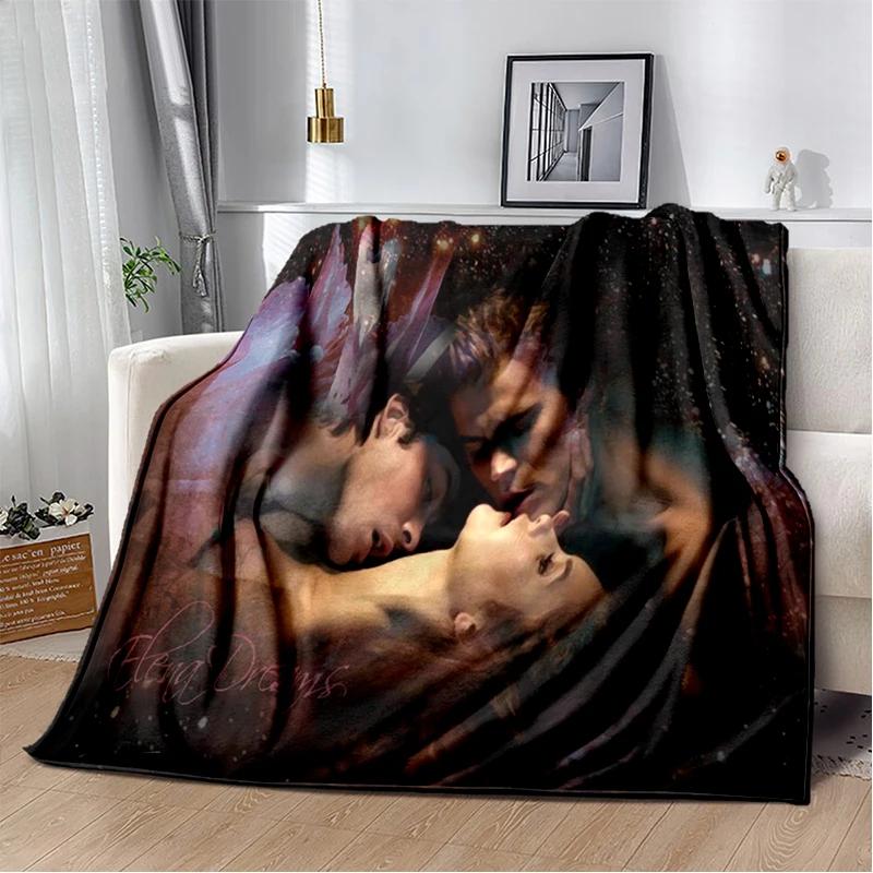 Twilight Movie Printed Blanket Vampire Love Story Flannel Throw Blanket Werewolf Soft Lightweight Warm Blanket Bed Sofa Cover