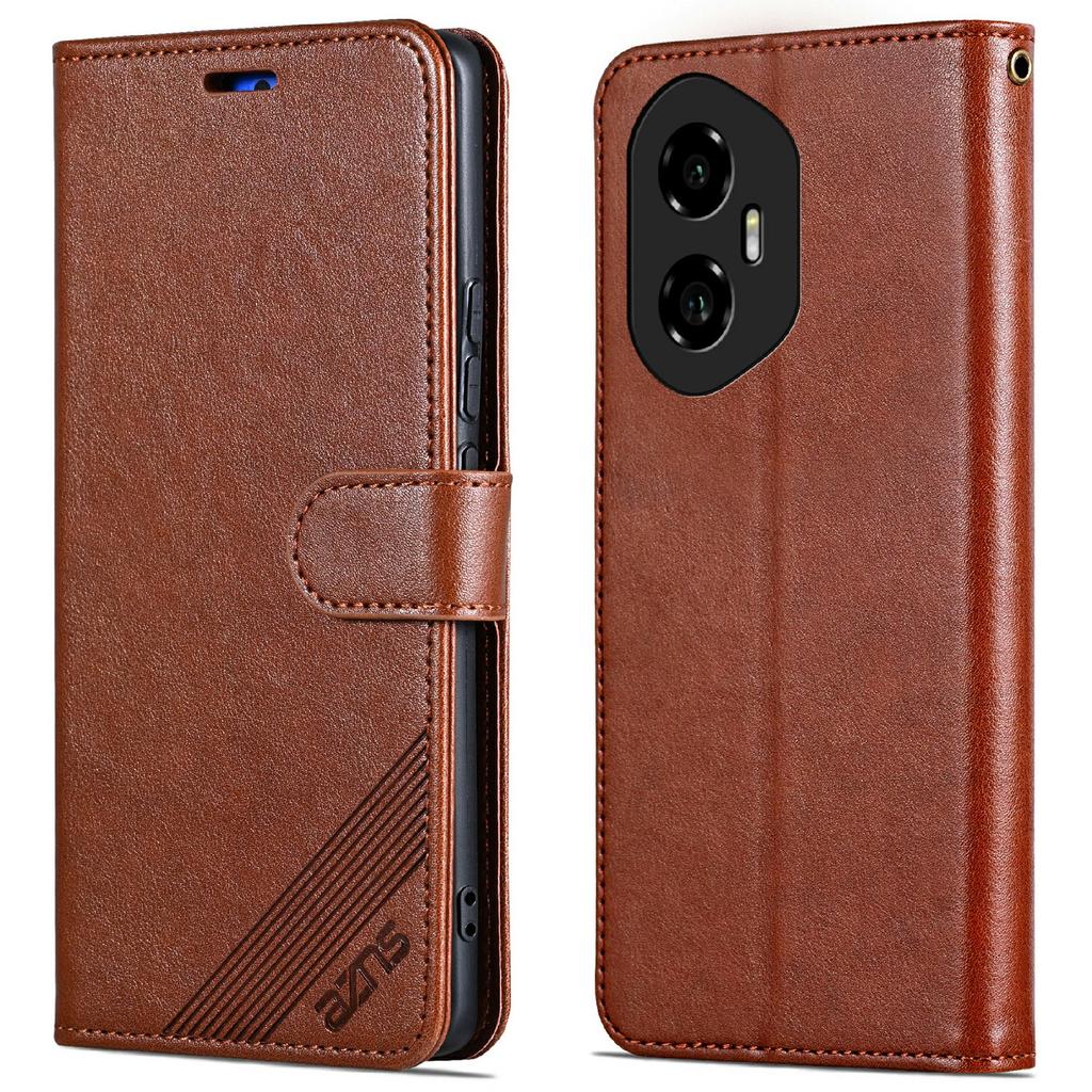 AZNS For Honor 300 Case Anti-Scratch PU Leather Stand Wallet Phone Cover