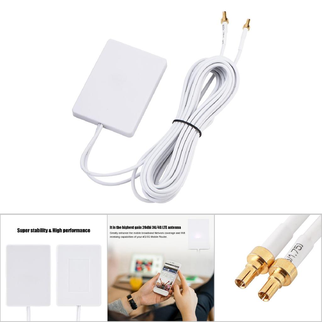 28dbi High Gain 4G 3G LTE Signal Amplifier Antenna for Mobile Router for HuaWei E398 CRC9 Male