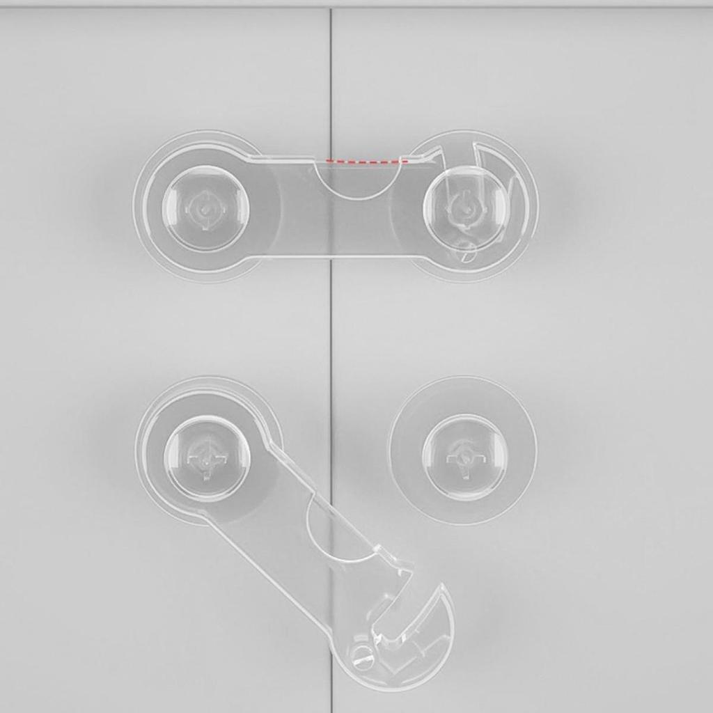 1 Stück Jugendsicherheitsschloss Transparentes Anti-Touch-Schranktürschloss Geeignet für Jugendschutz Kunststoff