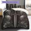 Sword Pattern Bedding Quilt Set  Home Decoration  Gift (1 * Duvet Cover + 2 * Pillowcase  Without Core)