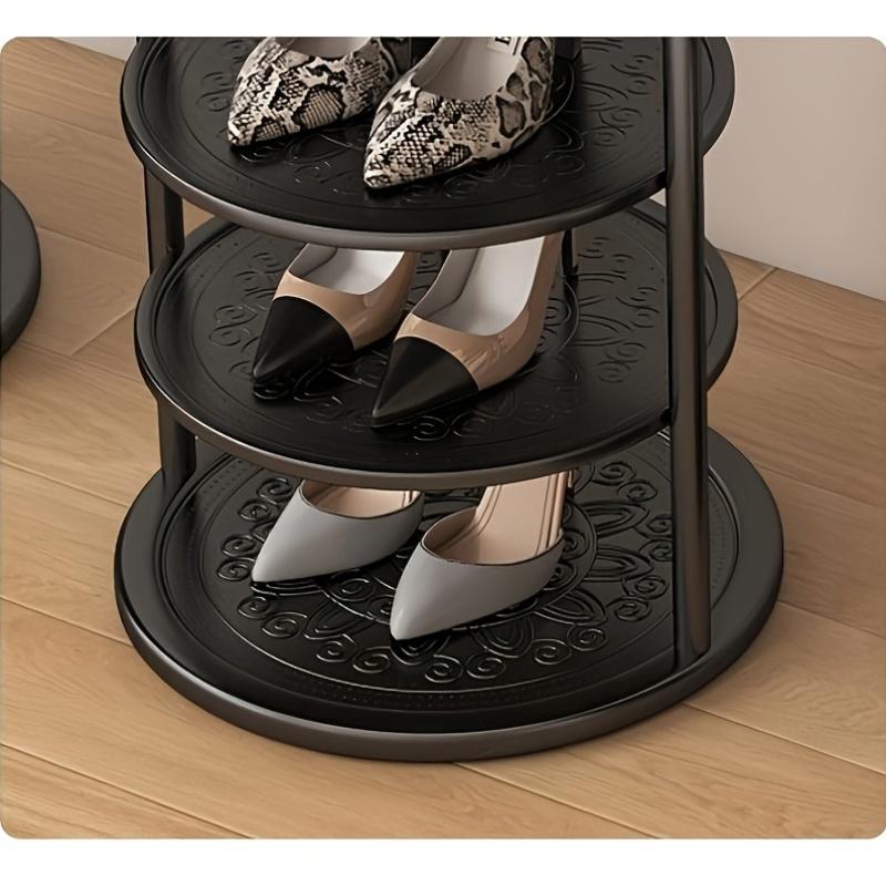 Organizzatore Scarpiera in Metallo a 5 Ripiani con Struttura Dorata | Stoccaggio Salvaspazio per Scarpe, Sneakers e Mocassini - Perfetto per Casa, Dormitorio o Ingresso