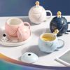 400ML Novelty Space Mug Space Themed Water Cup Astronaut Coffee Cup Ceramic Material Perfect for Water Milk Beverages