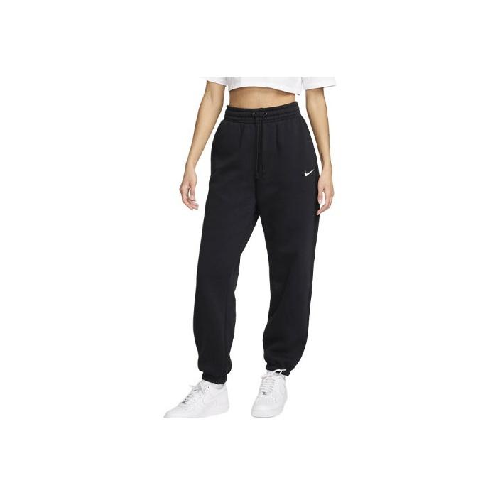 Nike Sportovní oblečení Phoenix Fleece Logo Vyšívané Pohodlné Zúžené Fleecové Joggers Dámské Joggers Černé FZ5996-010