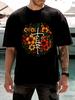 Unisexs Regular Fit Cotton Short Sleeve T Shirt  Faith Floral Graphic Printed Casual Everyday Summer Daily Wear Tshirt for Unisex