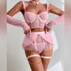 Lingerie Underwear Bras Sets Lace Garter Lingerie Women Intimates 2024 Underwire Bra and Panty Thongs Ladies Underwear Set 1408